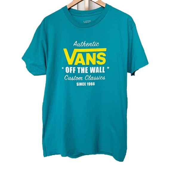 Vans Other - Vans Men's Blue Graphic Print T-Shirt Size M Short Sleeve Crew Neck Casual
